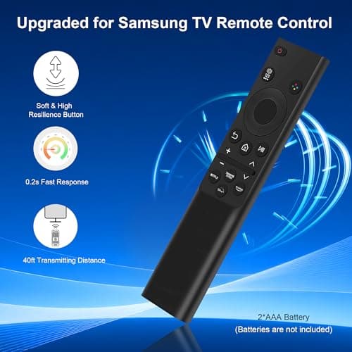 【Pack of 2】 for Samsung Smart TV Remote Control Replacement,Universal for All Samsung Crystal UHD Curved Frame Neo QLED LED LCD HDTV 3D Series TVs - No Setup Needed - with 4 Shortcut Buttons - Thumbnail 5