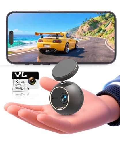 KAWA Dash Cam 2K with Voice Control,Mini Spherical Front Dashcam, 360° Rotatable Mount,32G SD Card,Built-in WiFi and App,G-Sensor,NightEagle Engine, 24H Parking Monitor, Video Recorder for Cars - Image 1