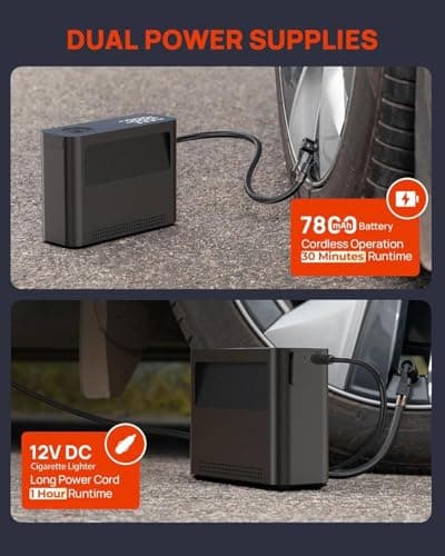 Paddle Board Pump 10 Pump Modes SUP Pump 500L Airflow/min Tire Inflator Portable Air Compressor 4X Speeds Electric Air Pump Suitable All Model Tires, Tents, SUP, Air Mattess, Kayak - Thumbnail 6