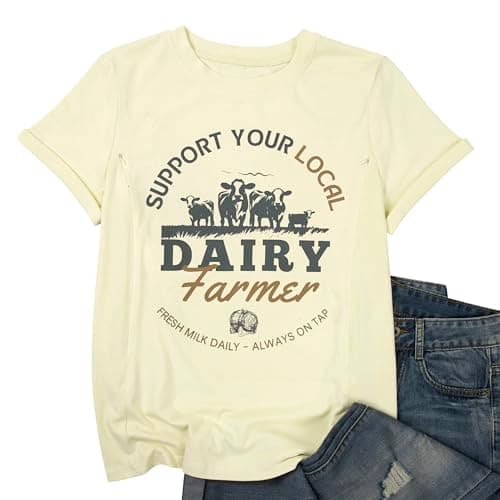 Breastfeeding Shirts for Women Nursing Shirts for Breastfeeding Hidden Zipper Maternity Tops Apricot - Thumbnail 6