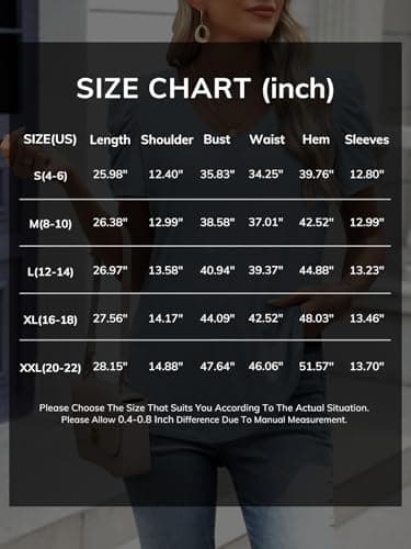 ATHMILE Womens Short Sleeve Tops V Neck Puff Summer Shirts School Teacher Outfits Spring Fall Tunic Fashion Trendy 2026 - Thumbnail 5