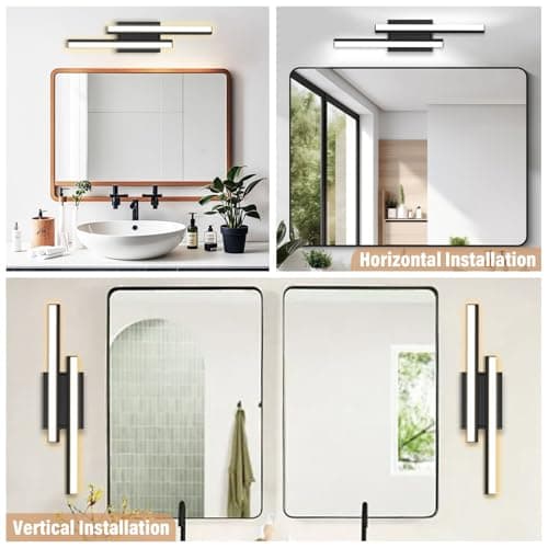 NOVELUX Bathroom Vanity Light 18 inch-Bathroom Light Fixtures,2700K/3000K/3500K/4000K/5000K/5cct Optional Vanity Lights for Bathroom,18W/ETL Certificated/2 Pack - Thumbnail 5