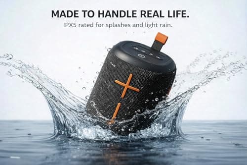 Musibaby Bluetooth Speaker, Portable Waterproof Wireless Speaker with 20W Loud Sound, 25H Playtime, FM Radio, USB/TF/AUX, Stereo Pairing and Carry Loop for Indoor Outdoor Use, M73（Black - Thumbnail 2