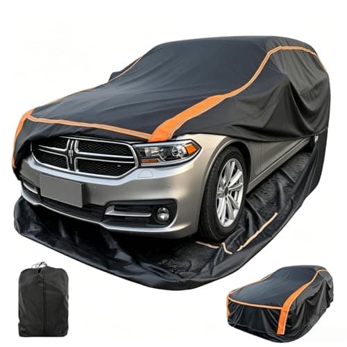 Patented Fully Enclosed Car Cover Waterproof All Weather 2-in-1 for Chevrolet Tahoe,Toyota Sienna,GMC Yukon,Lexus TX Automobiles Universal Fit SUV/MPV Length 202-212 Inch Exterior Covers 6-Layer 500D - Image 1