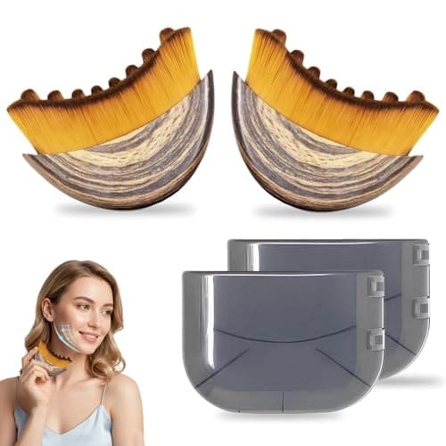 New Lymphatic Contour Face Brush, Lymphatic Drainage Massager for Face,Ergonomically Designed to Fit The Skin and Relieve Fatigue （2pcs）
