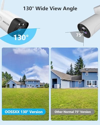 (2026 Update) Wireless WiFi Outdoor Security Camera System with Dual Antenna Cameras, 55% Stronger Signal, 130° Wide Angle, 65ft Night Vision, 2-Way Audio, No Monthly Fee, Home NVR Security System - Thumbnail 6