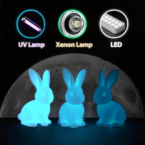 Glow Blue in the Dark 1.75mm PLA Filament, Luminous Blue Bright 3D Printer Filament, 1kg (2.2lbs) Spool 3D Printing PLA Filament Rod Fit Most FDM Printer - Thumbnail 4