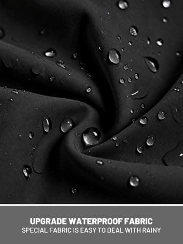 PITINAN Light Rain Jacket Black Raincoat for Women Waterproof Jackets For Women with Hood Lightweight and Portable Rain Coat M - Thumbnail 3