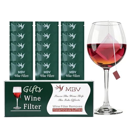 15 PCS Wine Filters, Wine Purifier To Remove Sulfite And Histamine, Idea Gifts for Winos, Wine Sulfite Remover Perfect Wine Lover Birthday Present Valentine's Day Party Accessories - Image 1
