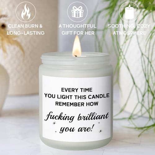 Funny Mothers Day Gifts for Mom from Daughter Son, Unique Mother's Day Presents for Wife from Husband, Gifts for Mom Friends Coworkers Gift Ideas, Encouragement Birthday Gift for Women, Candles - Thumbnail 5