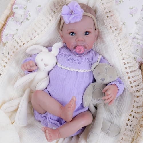 Milidool Lifelike Reborn Baby Dolls- 20Inch Cute Soft Vinyl Realistic Baby Doll Poseable Real Life Baby Dolls with Complete Accessories for 3+ Years Old Gifts - Image 1