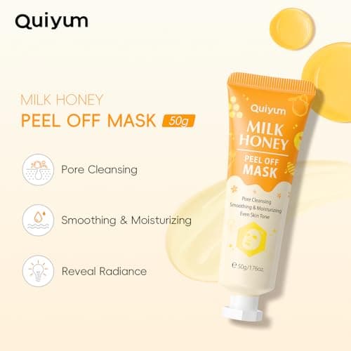 QUIYUM 6PCS Skincare - Skin Care Sets with Watermelon Cleanser, Plum Serum, Blueberry Moisturizer, Milk Honey Peel-Off Mask, Hand Wax, Foot Wax, Hydrating Cleansing Repairing, Ideal Gifts Sets - Thumbnail 6