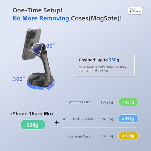 COMITOK Magnetic Auto Face Tracking Stand Tripod MOTA for iPhone Follows Your Movement Hands-Free Video Recording with 360 Degree Holder for Livestreaming, Vlog, Support Tiktok, YouTube - Black - Thumbnail 5