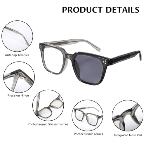 Photochromic Sunglasses Synchronized Color-Changing Frames and Lenses - Thumbnail 3