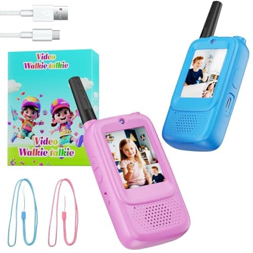 Kids Video Walkie Talkies Toy (Pink-Blue) - Image 1