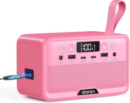 Portable Power Station 28,000mAh LiFePO4 Battery 100W(200W Peak) Solar Power Bank,Portable Charger Small Electric Generator with AC Outlets & PD Fast Charging Camping Essentials (Solar Panel Optional) - Image 1