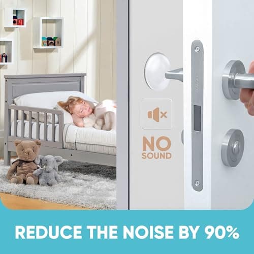 Strongest Wall Door Handle Stopper Set. 12 Pieces of Clear Rubber Door Knob, Round Wall Shield Cushion. Quiet Wall Protector for Door Handle. Guard Door Bumper Wall Protector Silencer. Self Adhesive - Thumbnail 5