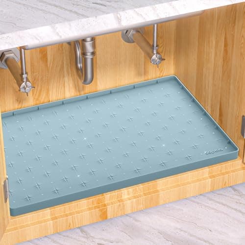Sdpeia Under Sink Mat 22"×14" Waterproof Silicone Cabinet Liner & Sink Protector for Kitchen & Bathroom, Multi-Purpose Organizers Tray for Pets, Laundry, Cat Litter Mat - Image 1