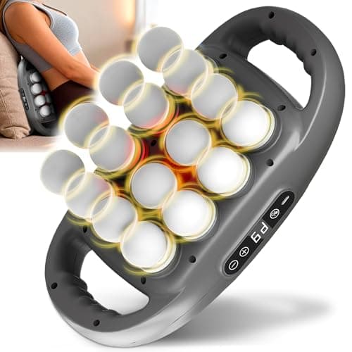 Binxalin 16 Head Deep Tissue Massage Gun, Handheld Percussion Massager for Back, Neck, Shoulders & Legs, 9 Modes, 9 Intensities, Muscle Recovery & Relaxation Gift for Men & Women - Image 1