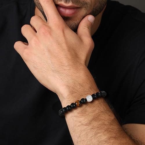 C-leen Golf Gifts Bracelet for Men Dad Lovers Him, Beaded Bracelets for Men, Best Golf Accessories Stuff Gifts for Man Dad Lovers Him - Thumbnail 3