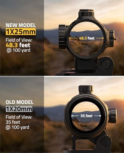 CVLIFE Multi Reticle Auto-Brightness Red Dot and 3X Magnifier Combo - Thumbnail 3