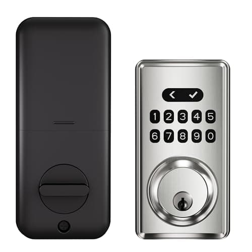 Keyless Entry Door Lock with Keypad, Smart Deadbolt Code Lock for Front Door with 2 Keys, Customizable User Codes, Auto Locking, Easy Installation - Image 1