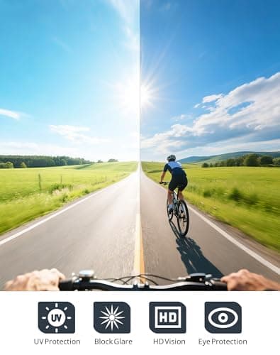 KALIYADI Polarized Sport Sunglasses-Men-Women Running-Sunglasses: Cycling Sun Glasses UV400 Driving Fishing 3packs - Thumbnail 4