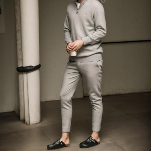 Dumalum Womens Black Clogs Leather Mules Cork Footbed Potato Shoes Comfort Slip on Sandals with Arch Support Clogs for Women Men Dupes Unisex Home Slipper - Thumbnail 3