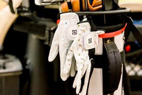 SKIVE Golf Premium Golf Glove | 100% AAA Cabretta Leather | Cool Golf Gloves Men | Serious Feel & Performance | Mens Golf Gloves Left Hand - Thumbnail 3