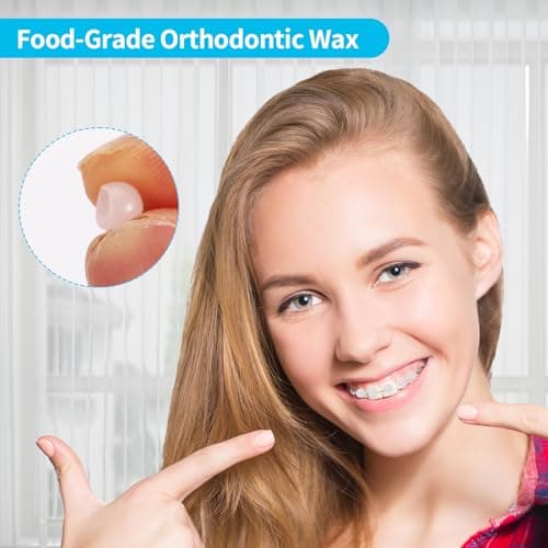 Maoerdental Orthodontic Wax 120 Pack, Easy to Mold Braces Wax, Dental Wax Long-Lasting Hold, Portable and Easy to Tear,Food Grade Relief Wax for Home Travel Office (Strawberry) - Thumbnail 6