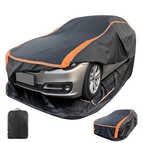 Patented Fully Enclosed Car Cover Waterproof All Weather 2-in-1 for Chevrolet/Chevy Corvette,Honda Civic,Toyota Corolla Automobiles Universal Fit Sedan/Coupe/Cabrio Length 178-185 Inch Exterior Covers