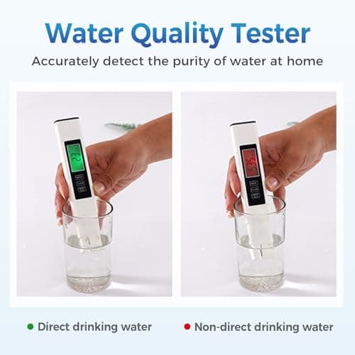 New 4 in 1 Tds Meter Digital Water Tester, 2026 Upgrade Digital Water Quality Tester, Accurate and Reliable TDS EC & Temp(°C,°F) Meter, 0-9999ppm, RO/DI System (White) - Thumbnail 4