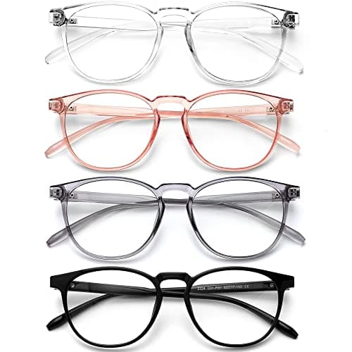 BOSSWIN Blue Light Blocking Glasses for Women/Men - 4-Pack Computer Reading/Gaming/TV/Phone Glasses, Anti-Glare - Image 1