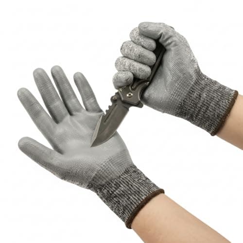 Klqzw Cut Resistant Gloves, ANSI A3 Work Gloves, 6 Pack, Men Women, XL - Image 1