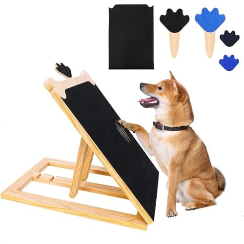 FL Falatier Dog Scratch Board for Nails, Adjustable Nail Filing Board with Mini Handheld Scratch Pad, Dog Nail File Alternative to Clippers and Grinders, Stress-Free At-Home Nail Care
