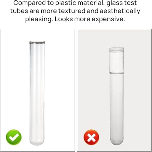 Mini Vase Magnets for Fridge,2PCS 3D Magnetic Wooden Wall Vase Holders with Test Tube, Magnetic Attachment Hard no Falling, Modern Home，for Kitchen, Refrigerator, Bedroom, Storage, Office Decorations - Thumbnail 3