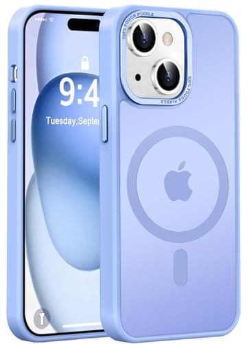 Newfuture Magnetic for iPhone 15 Case [Compatible with Magsafe] [Military Grade Drop Protection] Translucent Matte Anti-Fingerprint Shockproof Phone Case for iPhone 15 6.1 inch, Blue - Image 1