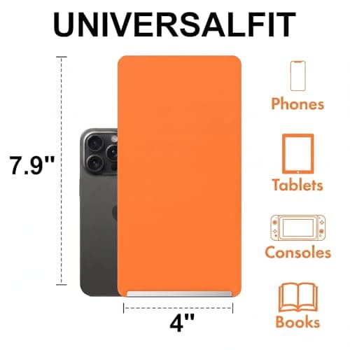 Adjustable Foldable Silicone Phone Stand 2-Pack, Yellow, No Charging Port, Non-Slip Desk Holder for iPhone, Samsung, Tablets - Thumbnail 2