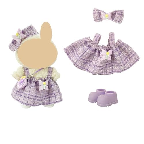 Ezcora Clothes for Doll, 6 Pack Doll Outfits for 17cm Doll, Perfect for Play and Display, Accessories for Doll's Collectors, (No Dolls) (Princess Dress) - Thumbnail 3