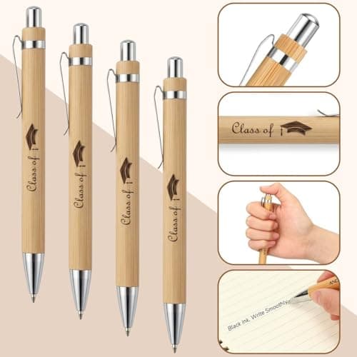 Atarvana 4pcs Graduation Gifts Class of 2026 for Him Her, Inspirational Graduates Present Set with 1pcs Motivational Spiral Notebook, Pen, Bracelet and Bookmark from Mom Dad - Thumbnail 4