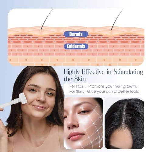 Derma Stamp Microneedle Stamp for Face Skin Gentle Personal Care at Home Beauty Tool Portable Micro Stamp for Women Men 0.25mm - Thumbnail 2