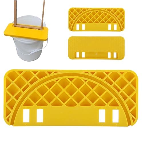 CYSFETENA Honey Uncapping Tool Tank Holder, Honey Harvesting Equipment, Easy Clean Honey Uncapping Tank Bucket Scraper for Beekeeping Hive Frames Cleaning, Fit All 5 or 6 Gallon Bucket - Thumbnail 6