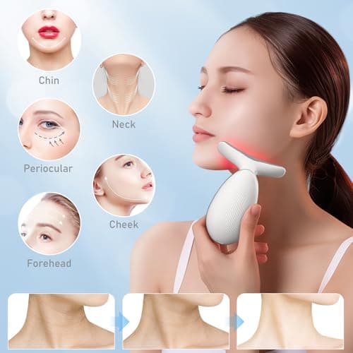 Cocobeen Face Neck Tool for Skin Care, Electric Neck Face Lifting Device for Wrinkle Removal (White) - Thumbnail 4