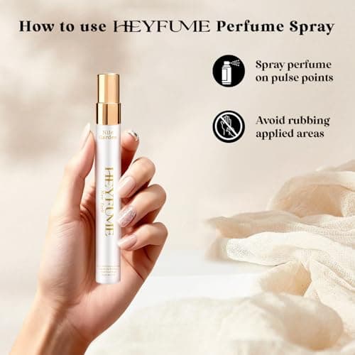 HEYFUME Floral & Fruity Perfume for Women: 0.41oz Premium Eau de Parfum Inspired by classic luxury garden fragrance notes - Long-Lasting Day & Night Travel Size Gift for Her - Thumbnail 4