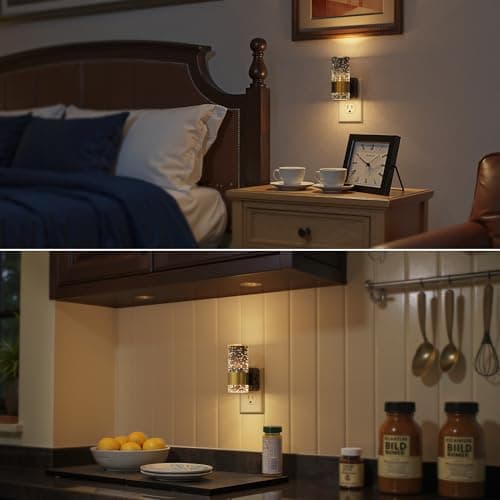 Briignite Night Light, Dimmable Night Lights Plug into Wall, LED Night Light with 0-100 LM Adjustable Brightness, 3000K Automatic Plug in Night Lights with Dusk to Dawn Sensor, for Bathroom Hallway - Thumbnail 6