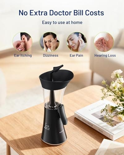Upgraded Manual Ear Wax Removal Kit, 2-in-1 Water Tank Ear Irrigation Flushing System - Ergonomic Effort-Saving Button, One-Hand Operation, Soft Silicone Tips, Safe & Comfortable for Home Use - Thumbnail 2