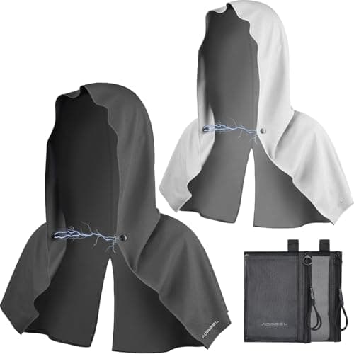 AOPREL Cooling Hoodie Towel Magnetic Lock Towels for Neck and Face UV Protection, Moisture-Wicking for Camping Gym and Yoga - Image 1