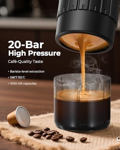 COTGCO portable espresso machine (Black) - Thumbnail 5