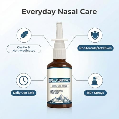 Yszbiay 2-Pack Nasal Spray for Daily Nasal Hygiene – Nasomin Nasal Spray with Iodine & Fulvic Acid, Non-Medicated Fine Mist Nasal Cleanse for Dry Air, Travel & Everyday Use - Thumbnail 2