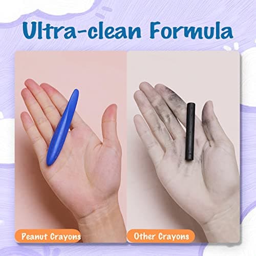 YPLUS Triangle Crayons for Kids - Washable Toddlers Crayons 12 Colors, Non Toxic Handwriting Posture Correction Coloring Art Supplies - Thumbnail 3